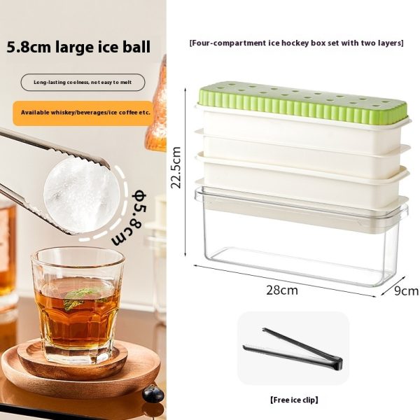 Round Ice Cube Mold Press Ice Tray Household Ice Maker - Image 9