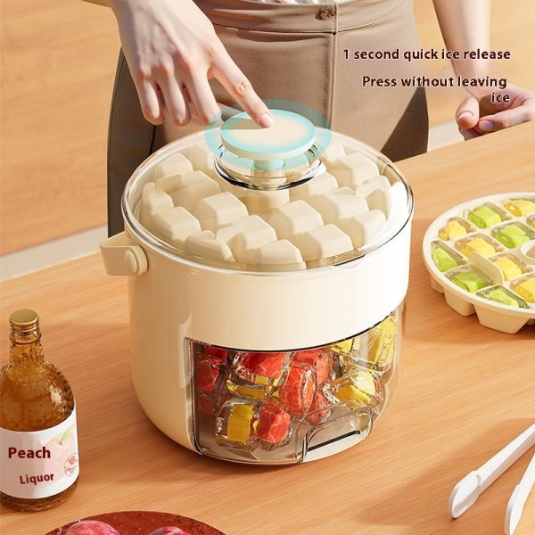 Press Ice Cube Mold (Large Capacity)