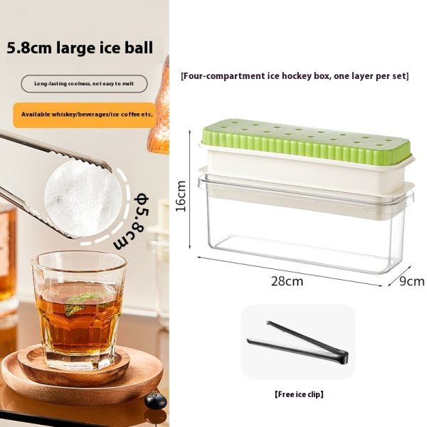 Round Ice Cube Mold Press Ice Tray Household Ice Maker - Image 4